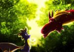 duo feral membrane_(anatomy) membranous_wings spikes spikes_(anatomy) wings fantasyisland yunaki activision mythology spyro_the_dragon ignitus spyro dragon mythological_creature mythological_scalie scalie