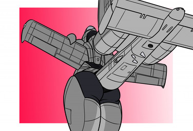 aircraft airplane ambiguous_gender anthro back_wings butt cockpit fin gradient_background grey_body jet jet_engine machine metallic_body not_furry nude nude_anthro rear_view simple_background solo tail tail_fin thick_thighs vehicle wings qwerty1989 a-10_thunderbolt_ii a-10 aeromorph living_aircraft living_machine living_vehicle digital_media_(artwork)