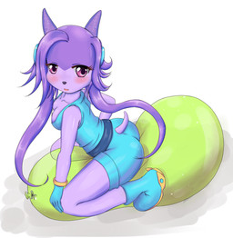 anthro balloon balloon_between_legs balloon_support between_legs blush bottomwear breasts cleavage clothed clothing female hair inflatable inflatable_support non-mammal_breasts object_between_legs on_balloon purple_hair shorts simple_background solo straddling white_background mufeet freedom_planet galaxytrail mythology sash_lilac dragon mythological_creature mythological_scalie scalie 2015 hi_res