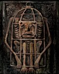 4_fingers 5_toes ambiguous_gender bone caged feet fingers horror_(theme) not_furry rib_cage sitting skeleton solo toes plastiboo animated_skeleton humanoid monster undead hi_res
