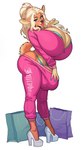 alternative_fashion amekaji anthro big_breasts big_butt big_penis bimbofication biped blowing_kiss breasts bulge butt clothing footwear ganguro_(fashion) genitals gyaru gynomorph hand_on_bulge hand_on_hip high_heels holding_bulge huge_breasts huge_butt intersex j-fashion lips long_nails looking_at_viewer mcbling penis penis_base pose shoes shopping_bag simple_background solo standing streetwear tail text text_on_clothing thick_lips white_background y2k_(fashion) boosterpang juicy_couture tay_(boosterpang) deer mammal 2023 english_text hi_res male_(lore)