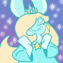 anthro arms_bent blonde_hair blue_body blue_eyelashes blue_eyes blue_inner_ear blue_line_art blue_skin buckteeth clothed clothed_anthro clothed_female clothing dress eyelashes female fist gradient_background hair hair_over_eye happy long_ears mitten_hands multicolored_body noseless purple_background simple_background solo sparkles sparkling_eyes teal_clothing teal_dress teeth text two_tone_body letsmoo427 mario_plus_rabbids_sparks_of_hope nintendo raving_rabbids rayman_(series) ubisoft rabbid_rosalina lagomorph mammal rabbid 1:1 artist_name colored_line_art crossover digital_drawing_(artwork) digital_media_(artwork) english_description flat_colors half-length_portrait portrait redraw