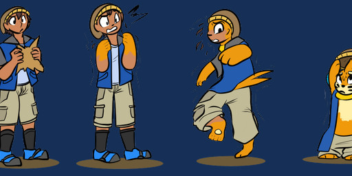 clothed clothing feral flotation_sac forked_tail fur fur_growth growth hat headgear headwear looking_at_self male map markings orange_body orange_fur oversized_clothing pawpads reading_map shrinking simple_background size_transformation solo tail tail_growth tan_body tan_fur transformation transformation_sequence transparent_background undressing unusual_anatomy unusual_tail whisker_markings ryzzaktfs nintendo pokemon buizel generation_4_pokemon human mammal mustelid pokemon_(species) 3:1 alpha_channel