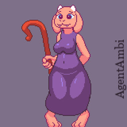 alternate_color ambiguous_gender ambiguous_prey anthro belly big_belly breast_expansion breasts clothed clothed_female clothing digestion expansion female floppy_ears fur growth open_mouth oral_vore slightly_chubby slightly_chubby_female soft_vore solo thick_thighs uvula vore weight_gain agentambi undertale undertale_(series) bella_(agentambi) toriel bovid bovine caprine goat mammal 1:1 animated animated_gif digital_media_(artwork) hi_res pixel_(artwork) short_playtime