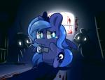 blood blue_eyes blue_fur blue_hair bookshelf camera chubby comic crossover crown cute cutie_mark english_text equine female feral friendship_is_magic frown fur glowing_eyes group hair horn horse lifeloser long_hair looking_back mammal my_little_pony outlast pony princess_luna_(mlp) royalty shadow tears text video_games window winged_unicorn wings
Rating: Safe
Score: 4
User: Deatron
Date: September 10, 2013