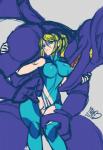 anthro big_breasts bite blonde_hair blue_eyes breasts clothing duo female female_on_anthro genitals hair human_on_anthro interspecies looking_at_viewer male male_on_human nipple_outline pussy size_difference torn_clothing yellow_eyes zero_suit inuki metroid mythology nintendo ridley samus_aran dragon human mammal mythological_creature mythological_scalie scalie space_dragon_(metroid) 2016 digital_media_(artwork) hi_res