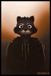 anthro black_border black_nose border brown_body brown_eyes brown_fur clothed clothing eyebrows fur hoodie looking_at_viewer male potrait raised_eyebrow shirt solo tan_eyebrows topwear wolfeblock mammal procyonid raccoon 2018 hi_res portrait