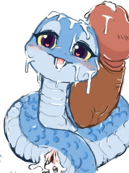 after_bestiality after_sex anatomically_correct animal_genitalia bestiality blue_body blue_scales blush bodily_fluids cloaca coiling cum cum_drip cum_in_mouth cum_in_vagina cum_inside cum_on_cheek cum_on_head disembodied_penis dripping duo fangs female female_focus feral feral_focus foreskin front_view genital_fluids genitals glans heart_pupils heart_symbol human_on_feral humanoid_genitalia humanoid_penis interspecies leaking_cum looking_at_viewer looking_up looking_up_at_viewer male open_mouth open_smile penis purple_eyes retracted_foreskin scales serpentine simple_background smile solo_focus teeth vaginal vein veiny_penis vulva white_background young diru back_to_the_outback maddie_(back_to_the_outback) human mammal reptile scalie snake 2022 3:4 digital_drawing_(artwork) digital_media_(artwork) hi_res
