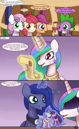 2012 apple_bloom_(mlp) blue_hair comic crown cub cutie_mark cutie_mark_crusaders_(mlp) dialogue dragon english_text equine female feral friendship_is_magic hair horn horse humor long_hair magic male mammal my_little_pony pony princess princess_celestia_(mlp) princess_luna_(mlp) royalty scalie scootaloo_(mlp) scroll solar-slash spike_(mlp) sweetie_belle_(mlp) text toy unicorn winged_unicorn wings young
Rating: Safe
Score: 19
User: Somepony
Date: February 11, 2012 2012 apple_bloom_(mlp) blue_hair comic crown cub cutie_mark cutie_mark_crusaders_(mlp) dialogue dragon english_text equine female feral friendship_is_magic hair horn horse humor long_hair magic male mammal my_little_pony pony princess princess_celestia_(mlp) princess_luna_(mlp) royalty scalie scootaloo_(mlp) scroll solar-slash spike_(mlp) sweetie_belle_(mlp) text toy unicorn winged_unicorn wings young
Rating: Safe
Score: 19
User: Somepony
Date: February 11, 2012
