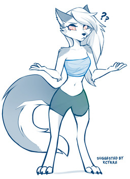 alternate_costume anthro bindings bottomwear chest_wraps clothing clothing_swap confusion cosplay crossover_cosplay digitigrade ear_piercing ear_ring female female_anthro looking_at_self midriff navel piercing question_mark red_eyes ring_piercing shorts simple_background solo white_background wraps conditional_dnp tom_fischbach hellaverse helluva_boss mythology twokinds loona_(helluva_boss) raine_silverlock canid canid_demon canine demon hellhound mammal mythological_canine mythological_creature 2022 adobe_photoshop_(artwork) crossover digital_media_(artwork) hi_res monochrome sketch spot_color