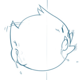 anus blush bodily_fluids butt drooling eyelashes female genital_fluids genitals not_furry presenting presenting_hindquarters saliva simple_background solo tongue tongue_out vaginal_fluids vulva noill ghost spirit waddling_head blue_and_white monochrome