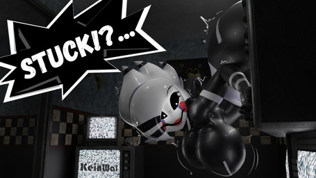 big_breasts breasts electronics eyebrows eyelashes female hanging_breasts looking_back monitor office solo stuck stuck_in_monitor surprised text kein_wal cryptiacurves_(modeler) five_nights_at_freddy's five_nights_at_freddy's_2 scottgames marie_(cryptiacurves) marionette_(fnaf) humanoid 16:9 2024 3d_(artwork) digital_media_(artwork) watermark widescreen