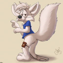 3_toes 4_ears anthro barefoot biped black_eyebrows black_nose blue_clothing blue_shirt blue_t-shirt blue_topwear bottomless bottomless_anthro bottomless_male bottomwear bottomwear_aside cheek_tuft closed_smile clothed clothed_anthro clothed_male clothes_falling_off clothing clothing_around_legs clothing_around_one_leg clothing_aside colored_seam_underwear cute_fangs eyebrow_through_hair eyebrows facial_tuft fangs featureless_crotch feet fingers fluffy fluffy_tail fur fur_tuft grey_eyes grey_seam_underwear hair half-closed_eyes hanging_underwear iris long_tail looking_at_viewer male male_anthro mouth_closed multi_ear narrowed_eyes no_pants_club null pants pants_aside pants_off pantsless pantsless_anthro partially_clothed partially_clothed_anthro partially_clothed_male plantigrade pose pupils raised_tail removing_underwear shirt short_hair side_view simple_background smile smiling_at_viewer snaggle_teeth snout solo suggestive t-shirt tail tan_background teeth text toes toony topwear translucent translucent_hair tuft underwear underwear_around_one_leg underwear_down undressing white_body white_clothing white_fur white_hair white_sclera white_tail white_tuft white_underwear sloppywulf elliott_(zeyzell) arctic_fox canid canine fox mammal true_fox zeyzell zeyzell_fox 1:1 2026 artist_name dated digital_drawing_(artwork) digital_media_(artwork) english_description full-length_portrait hi_res pinup portrait shaded