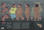 anthro balls beanie beanie_only butt character_bio chart clothed clothing expressions foreskin genitals hat hat_only headgear headgear_only headwear headwear_only height_chart humanoid_genitalia humanoid_penis male mostly_nude nipples overweight overweight_anthro overweight_male penis solo text toque unretracted_foreskin conditional_dnp draite quinten_(draite) domestic_pig hybrid mammal suid suina sus_(pig) wild_boar english_text hi_res model_sheet