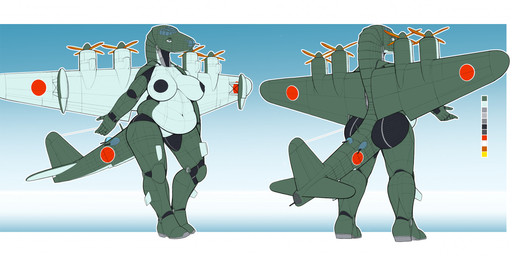 aircraft airplane anthro areola back_wings belly big_areola big_belly big_breasts big_butt big_nipples breasts butt cockpit color_swatch curvy_figure featureless_crotch female fin front_view gradient_background green_body h8k2 leg_fins machine metallic_body navel nipples not_furry nude nude_anthro nude_female overweight overweight_anthro overweight_female propeller rear_view simple_background solo standing tail tail_fin thick_thighs vehicle voluptuous white_body wide_hips wings ndragon3 aeromorph living_aircraft living_machine living_vehicle digital_media_(artwork) hi_res