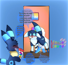 ass_up blue_penis bodily_fluids cum cum_inside dialogue duo feral genital_fluids genitals group knot knotted_penis male male/male penis text trio xevie_eevee_(artist) nintendo pokemon blackyumbreon_(character) fan_character gabu_(gabuart) xevie_eevewhite(character) eevee generation_1_pokemon pokemon_(species) english_text hi_res