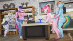 anal anal_penetration animal_genitalia animal_penis anthro anthro_on_anthro anthro_penetrated anthro_penetrating anthro_penetrating_anthro anthrofied behind_the_counter being_watched bent_over big_breasts bottomwear bouncing_breasts bouncing_butt bouncing_penis breasts butt casual_sex clothed clothing crossgender cutie_mark denim denim_bottomwear denim_clothing denim_shorts desk equine_genitalia equine_penis erection female from_behind_position ftg_crossgender fti_crossgender furniture genitals group gynomorph gynomorph/gynomorph gynomorph_penetrated gynomorph_penetrating gynomorph_penetrating_gynomorph gynomorph_penetrating_intersex horn inside intersex intersex/intersex intersex_penetrated intersex_penetrating intersex_penetrating_gynomorph intersex_penetrating_intersex jeans looking_at_another midriff money nipples nude pants penetration penile penile_penetration penis penis_in_ass public sex shorts slightly_chubby slightly_chubby_female table topless screwingwithsfm friendship_is_magic hasbro my_little_pony mythology derpy_hooves_(mlp) pinkie_pie_(mlp) rainbow_dash_(mlp) twilight_sparkle_(mlp) equid equine mammal mythological_creature mythological_equine unicorn 16:9 3d_(artwork) 3d_animation animated digital_media_(artwork) hi_res no_sound short_playtime source_filmmaker_(artwork) webm widescreen