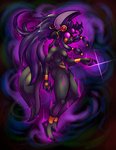 anthro black_body black_fur female fur hair long_hair purple_eyes solo conditional_dnp teckworks seshafi anubian_jackal canid canine canis jackal mammal