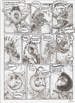 ambiguous_gender angry anthro blush dialogue elderly elderly_intersex gown group happy humor kiss_mark multi_limb renaissance_clothing silly speech_bubble text skekla_(artist) ask_the_skeksis the_dark_crystal skekayuk_the_gourmand skekekt_the_ornamentalist skekna_the_slave_master skekok_the_scroll_keeper skekshod_the_treasurer skeksil_the_chamberlain skekso_the_emperor skektek_the_scientist skekung_the_garthim_master skekzok_the_ritual_master alien skeksis 2015 comic english_description english_text hi_res signature