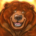 ambiguous_gender anthro solo dakota-bear brother_bear disney tug_(brother_bear) bear brown_bear grizzly_bear mammal ursine 1:1 digital_media_(artwork) digital_painting_(artwork) hi_res