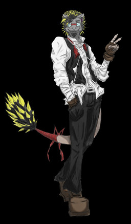 5_fingers anthro bandage belt biped black_background black_body black_fur black_hair black_tail blonde_hair bottomwear bow_(feature) bow_tie claws clothed clothing collared_shirt denim denim_bottomwear denim_clothing dress_shirt eyewear facial_hair fingerless_gloves fingers fully_clothed fur gesture glasses gloves goatee grey_body grey_eyes grey_fur hair hand_gesture hand_in_pocket handwear jeans looking_at_viewer male multicolored_body multicolored_fur multicolored_hair multicolored_tail pants pince-nez pockets shirt short_hair simple_background smile solo spiky_hair standing tail tail_wraps tan_tail topwear two_tone_hair v_sign vest walking whiskers white_claws wraps yellow_body yellow_fur yellow_tail vaerjo vaer_tabelige asiatic_brush-tailed_porcupine brush-tailed_porcupine mammal old_world_porcupine porcupine rodent 2015 digital_drawing_(artwork) digital_media_(artwork) full-length_portrait hi_res portrait