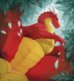 animal_genitalia belly claws cloaca dewclaw digitigrade feral finger_claws fog genitals green_eyes horizontal_cloaca horn leaf male membrane_(anatomy) membranous_wings red_body red_scales red_wings scales scutes solo tail tailbutt thick_tail white_claws white_horn wide_crotch wings yellow_belly mr.dager european_mythology mythology zetralth dragon mythological_creature mythological_scalie scalie western_dragon absurd_res digital_media_(artwork) hi_res