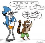 avian bird blue_jay bulge cold dialog english_text humor male mordecai raccoon regular_show rigby shaking speedo swimsuit text
Rating: Safe
Score: 5
User: Rush123
Date: October 14, 2013