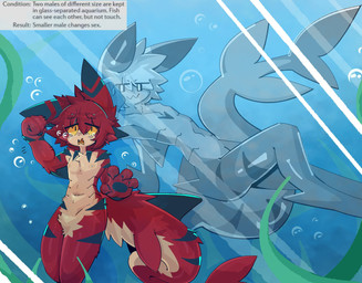 anthro duo male male/male gaogomon gaogomon_(oc) fish marine shark absurd_res hi_res