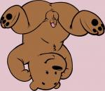 anthro anus balls brown_body brown_fur butt fur genitals humanoid_genitalia humanoid_penis male penis simple_background slightly_chubby small_penis solo neenya cartoon_network we_bare_bears grizzly_(we_bare_bears) bear brown_bear grizzly_bear mammal ursine 2019 hi_res