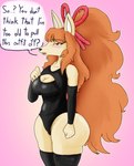 anthro bullelewds ceroba_ketsukane clothing dialogue english_text female hi_res solo text undertale_yellow