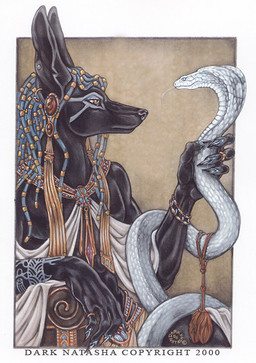 ambiguous_gender anthro border bracelet chair claws clothing dreadlocks duo ear_piercing egyptian eye_contact feral furniture gold_(metal) jewelry looking_at_another male muscular neck_grab outside_border piercing ring side_view sitting snake_hood text throne tongue tongue_out dark_natasha egyptian_mythology middle_eastern_mythology mythology anubis anubian_jackal canid canine canis cobra deity jackal mammal reptile scalie snake 2000 english_text signature