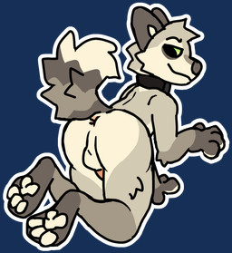 all_fours anthro anus backsack balls black_collar butt collar feet fur genitals green_eyes hindpaw humanoid_genitalia humanoid_penis kneeling looking_back male markings nude pawpads paws penis perineum pink_anus pink_penis raised_paw raised_tail rear_view simple_background smile solo striped_markings striped_tail stripes tail tail_markings tan_body tan_fur transparent_background white_pawpads rookspirit max_(rookspirit) canid canine fox mammal alpha_channel hi_res trans_(lore) trans_man_(lore)