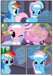absurd_res aloe_(mlp) blue_body blue_feathers blue_fur blush comic cutie_mark dialogue earth_pony english_text equid equine feathered_wings feathers female feral friendship_is_magic fur group hair hasbro hi_res horse inside lotus_(mlp) mammal multicolored_hair my_little_pony mythological_creature mythological_equine mythology pegasus pony pyruvate rainbow_dash_(mlp) rainbow_hair spa tail text wings
