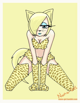 clothing eyelashes eyeshadow female footwear legwear lipstick makeup seductive socks solo stockings text nana_gel animal_humanoid cat_humanoid domestic_cat felid felid_humanoid feline feline_humanoid felis humanoid mammal mammal_humanoid 2014 source_request url