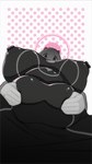 anthro belly belly_squish big_belly big_breasts breasts clothing female fupa huge_breasts looking_at_viewer looking_down low-angle_view nipples overweight rim_light slightly_chubby solo squish tight_clothing worm's-eye_view nerobero0 undertale_(series) toriel bovid caprine goat mammal hi_res