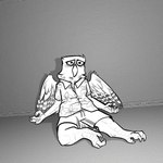 aloha_shirt anthro blue_eyes bored bottomwear claws clothed clothing feathered_wings feathers fully_clothed fur grey_background male misery pattern_clothing pattern_shirt pattern_topwear sad shirt shorts simple_background sitting solo topwear wings keadanger kea_(keadanger) avian bird kiwi_(bird) ratite 2023 full-length_portrait greyscale monochrome portrait sketch