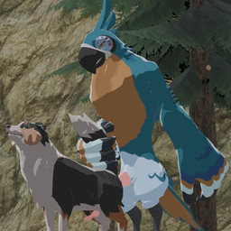 anal anal_penetration animal_genitalia animal_penis anthro anthro_on_feral anthro_penetrating anthro_penetrating_feral bestiality black_body black_fur blue_body canine_genitalia canine_penis duo erection feathers feral feral_penetrated from_behind_position fur genital_slit genitals holding_tail holding_tail_up knot knotted_penis large_penetration larger_male looking_pleasured male male/male male_on_feral male_penetrated male_penetrating male_penetrating_male multicolored_body orange_body orange_fur penetration penile penile_penetration penis penis_in_ass plant raised_tail sex size_difference smaller_male smaller_penetrated standing standing_sex tail tree white_body white_fur yellow_eyes furryfamine20 breath_of_the_wild nintendo the_legend_of_zelda kass_(tloz) avian canid canine canis domestic_dog hylian_retriever mammal rito 1:1 3d_(artwork) blender_(artwork) blender_eevee_(artwork) digital_media_(artwork) hi_res