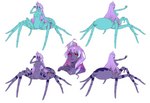 arthropod_abdomen big_breasts blue_body breasts claws exoskeleton female hair humanoid_pointy_ears long_hair multi_eye multicolored_body multicolored_exoskeleton nipples nude purple_body purple_exoskeleton purple_hair red_eyes solo two_tone_body two_tone_exoskeleton madiblitz european_mythology greek_mythology macross mythology mikumo_guynemer arachne arachnid arachnid_taur arthropod arthropod_taur humanoid spider spider_taur taur absurd_res hi_res