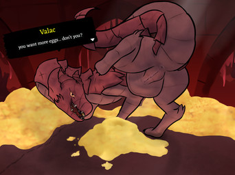 all_fours anus ass_up bedroom_eyes butt female feral genitals gold_(metal) looking_at_viewer narrowed_eyes non-mammal_vulva nude open_mouth presenting presenting_hindquarters presenting_vulva propositioning rear_view requesting seductive sex_request solo tail tailbutt text tongue vulva weirdbloke1 cult_of_the_lamb massive_monster_(studio) mythology valac_(cult_of_the_lamb) dragon mythological_creature mythological_scalie scalie english_text hi_res