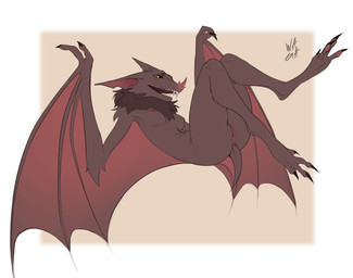 anthro anus breasts brown_body brown_fur claws fangs female fur genitals innie_vulva membrane_(anatomy) membranous_wings neck_tuft nipples nude open_mouth solo tail tail_anus teeth toe_claws tuft vulva winged_arms wings w4g4 elena_(validheretic) bat leaf-nosed_bat mammal microbat vampire_bat yangochiropteran 2022 absurd_res full-length_portrait hi_res portrait