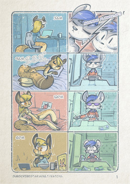 anthro blonde_hair blue_eyes blue_hair casual_nudity driving duo eyewear female fur glasses hair looking_at_porn male orange_eyes pornography toony white_body white_fur yellow_body yellow_fur ratcha nesquik ella_(glazetpf) glaze_(glazetpf) felid mammal pantherine snow_leopard absurd_res hi_res brother_(lore) brother_and_sister_(lore) sibling_(lore) sister_(lore)