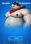 anthro armor barazoku big_pecs blush button_prompt convenient_censorship fur gameplay_mechanics glistening glistening_body gui headgear helmet male mostly_nude musclegut muscular muscular_anthro muscular_male nipples offering_sex parody pecs solo stocky suggestive text white_body white_fur earthist epic_games fortnite polar_patroller bear mammal polar_bear ursine absurd_res digital_media_(artwork) english_text hi_res