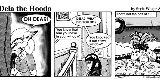 anthro breasts car clothed clothed_female clothed_male clothing dialogue eyewear female fern fur glasses gloves_(marking) group hair jacket lying male markings on_front sunglasses text topwear trio vehicle style_wager dela_the_hooda dela_aldershaw jake_mcross sue_chan_(dela_the_hooda) canid canine fox hooda human mammal 1999 comic english_text monochrome
