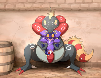 2_claws anthro anthro_on_anthro anthro_penetrated anthro_penetrating anthro_penetrating_anthro back_spines barrel blush bodily_fluids brick claws cum cum_drool cum_in_mouth cum_in_vagina cum_inside cute_fangs dominant dominant_male duo eye_contact fangs female female_anthro female_penetrated genital_fluids genitals larger_anthro larger_male leg_grab looking_at_another looking_at_partner looking_up_at_partner male male/female male_anthro male_penetrating male_penetrating_female nude nude_anthro nude_female nude_male outside outside_sex pavement penetration penile penile_penetration penis penis_in_vagina plant reverse_stand_and_carry_position semi-anthro sex sitting size_difference smaller_anthro smaller_female smaller_penetrated standing standing_sex striped_genitalia striped_penis stripes submissive submissive_female teeth tongue tongue_out vaginal vaginal_penetration wall_(structure) dancingchar floraverse mythology nymlus wilburforce_(graedius) dragon elemental_creature flora_fauna frilled_petal_dragon mythological_creature mythological_scalie scalie hi_res