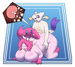 anthro big_breasts big_butt bodily_fluids breasts butt cum duo female genital_fluids huge_breasts huge_butt impregnation male overweight lemendigogoat nintendo pokemon anglo_(anglo) diane_(lemendigogoat) eeveelution generation_5_pokemon generation_6_pokemon mienshao pokemon_(species) sylveon hi_res