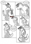 anthro autofellatio balls big_penis boxer_briefs canid canine clothing comic dialogue drugs english_text erection expansion foreskin genital_expansion genitals greyscale hi_res huge_penis humanoid_genitalia humanoid_penis hybrid_genitalia hybrid_penis hyper hyper_genitalia hyper_penis knot knotted_humanoid_penis male mammal masturbation monochrome oral oral_masturbation oral_penetration penetration penile penile_masturbation penis penis_expansion pills retracted_foreskin sheath_(artist) solo speech_bubble tail text thought_bubble unavailable_at_source underwear