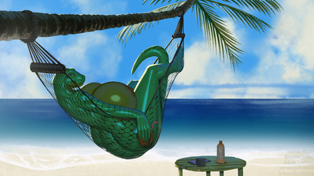 anthro areola beach bendy_straw beverage big_breasts big_butt bottle breasts brown_areola brown_nipples butt coconut coconut_drink container drinking_straw drupe_(fruit) electronics female food fruit furniture hammock huge_breasts huge_butt lying nipples nude on_back phone plant seaside solo speaker table tree water borisalien aisha_neavi_(akelyx) dinosaur dromaeosaurid prehistoric_species reptile scalie theropod 16:9 2022 digital_media_(artwork) full-length_portrait hi_res portrait widescreen