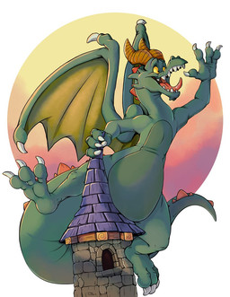 2_horns 3_toes 4_fingers ambiguous_anthro ambiguous_gender anthro belly biped brown_horn building circle_background claws countershade_scales countershade_torso countershading featureless_chest feet finger_claws fingers gesture green_body green_scales horn humanoid_hands macro macro_ambiguous macro_anthro membrane_(anatomy) membranous_wings nude nude_ambiguous nude_anthro open_mouth open_smile pear-shaped_figure pink_tongue red_spikes scales simple_background smile solo spiked_tail spikes spikes_(anatomy) tail teeth thick_tail three-quarter_view toe_claws toes tongue tongue_out toony tower waving white_background white_claws white_finger_claws white_toe_claws wide_hips wings yellow_membrane yellow_sclera teaselbone european_mythology mythology dragon mythological_creature mythological_scalie scalie western_dragon winged_dragon 2018 digital_media_(artwork) full-length_portrait portrait shaded signature