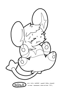 ambiguous_gender bodily_fluids coloring_book coloring_page eyes_closed feral flattened fur implied_transformation inanimate_transformation paper pawpads simple_background solo sweat tail_star transformation kareha_21909 nintendo pokemon felid feline generation_4_pokemon mammal pokemon_(species) shinx 2:3 hi_res monochrome