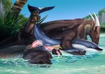 anal anal_penetration animal_genitalia animal_penis anthro anthro_on_feral anthro_penetrating anthro_penetrating_feral anus beach bestiality bodily_fluids brown_body brown_fur cetacean cetacean_genitalia cetacean_penis claws common_dolphin cum cum_in_ass cum_in_water cum_inside cum_on_penis cum_underwater detailed_background digitigrade dolphin dragon duo embrace eyes_closed feral feral_on_feral feral_penetrated from_behind_position fur furred_dragon furred_scalie genital_fluids genitals glistening glistening_body grey_body herm herm/male herm_penetrating herm_penetrating_feral herm_penetrating_male hi_res horn hug intersex intersex/male intersex_penetrating intersex_penetrating_male larger_feral larger_herm larger_intersex liluay male male_penetrated mammal marine membrane_(anatomy) membranous_wings multicolored_body multicolored_fur mythological_creature mythological_scalie mythology oceanic_dolphin open_mouth outside partially_submerged pawpads penetration penile penile_penetration penis penis_in_ass pink_anus pink_penis pink_pussy pussy quadruped scalie seaside sex size_difference smaller_feral smaller_male tail tan_body tan_fur tapering_penis toothed_whale two_tone_body two_tone_fur white_body wings yellow_body yellow_eyes zulikath